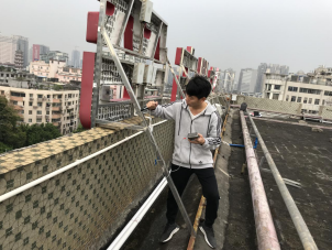 广告牌构件强度检测情况